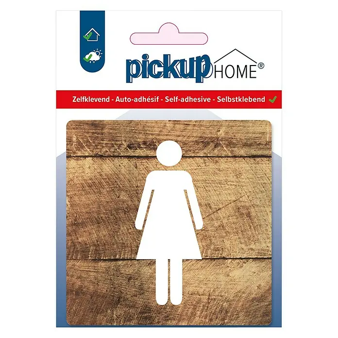 Pickup Etiqueta adhesiva - L x An: 9 x 9 cm, Señoras