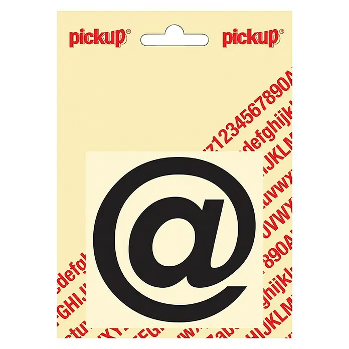 Pickup Etiqueta adhesiva - @, Negro, Altura: 80 mm