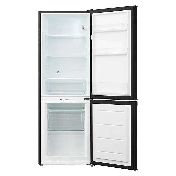 Respekta Kühl-Gefrierkombination KG142A++ - Nutzinhalt Gesamt: 167 l, 54 x 50 x 141,8 cm, Schwarz