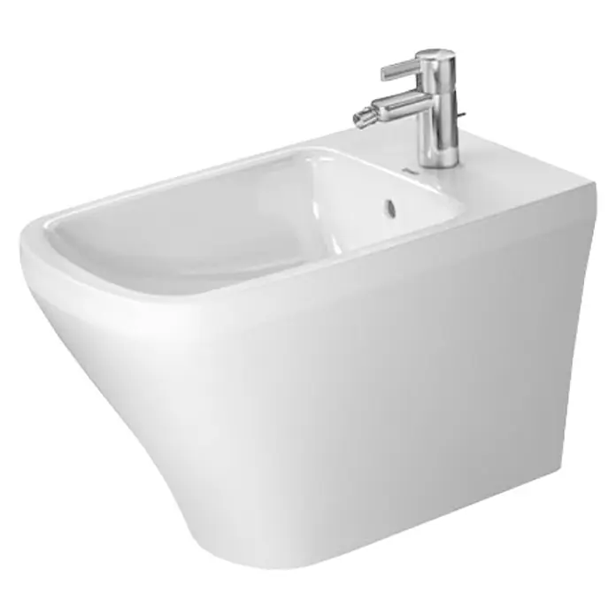 Duravit DuraStyle Stand-Bidet Typ 1 - Mit schmutzabweisender Glasur, Keramik, Weiß - Vorderansicht