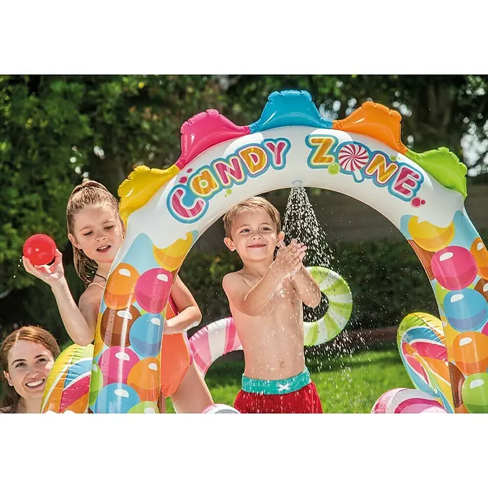 Intex Planschbecken Candy Zone Play Center - L x B x H: 295 x 191 x 130 cm, Mehrfarbig