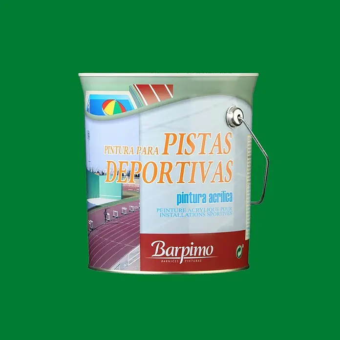 Barpimo Pintura para marcas en el suelo - Verde, 4 l, Mate sedoso, Base al agua