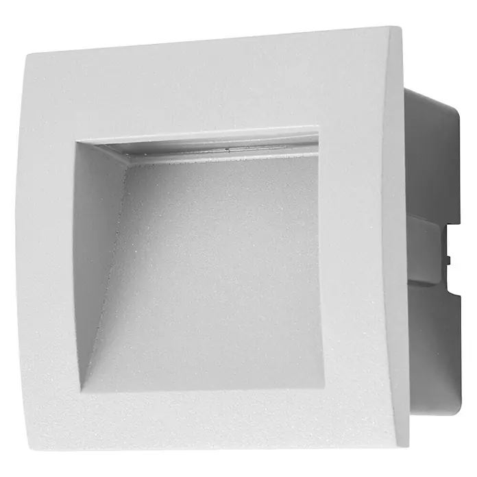 Forlight Aplique exterior LED empotrable Face - 2,5 W, 9 x 9 x 6 cm, Gris, IP65
