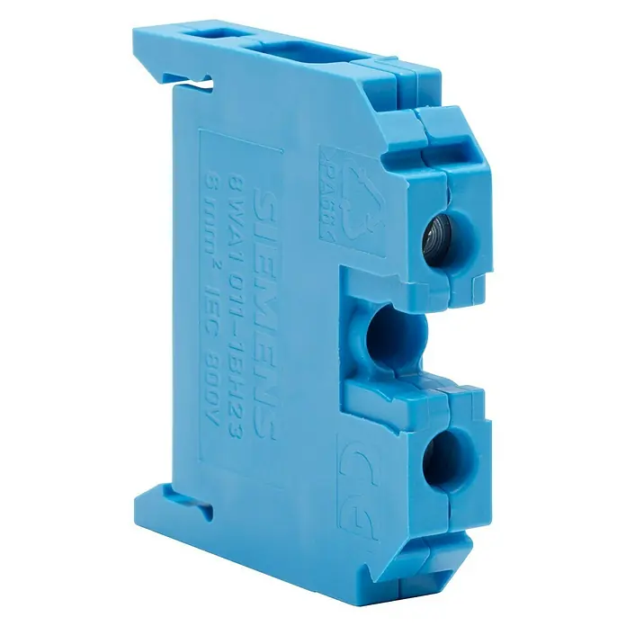 Siemens Borne de terminal neutro - 6 mm², Azul, 6 ud.