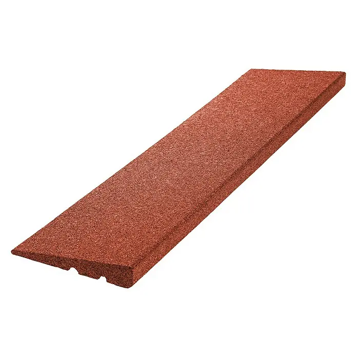 Rampa za automobile - D x Š: 100 x 25 cm, Crvene boje - Pogled sprijeda