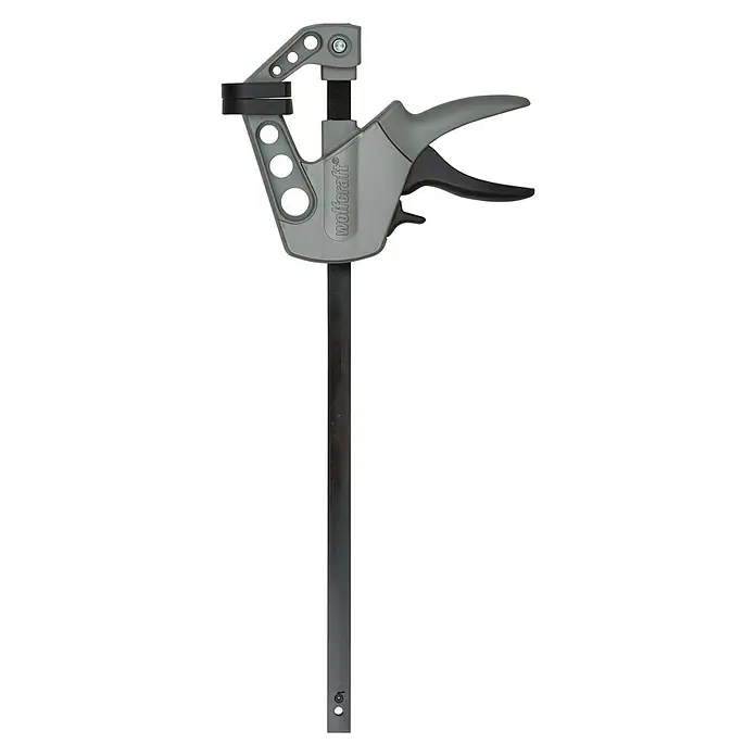 Wolfcraft Einhandzwinge EHZ Easy 75-400 - Spannweite: 400 mm, Ausladung: 75 mm - Vorderansicht
