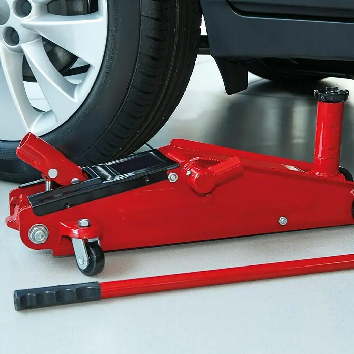 UniTEC Hydraulischer Rangierwagenheber SUV - Tragkraft: 2.500 kg, Hubhöhe: 150 mm - 530 mm - Vorderansicht