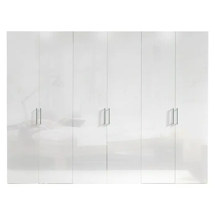 Express Möbel Kleiderschrank Brooklyn - L x B x H: 58 x 300 x 216 cm, Weiß, Lackiert, Ohne Spiegel - Detailaufnahme