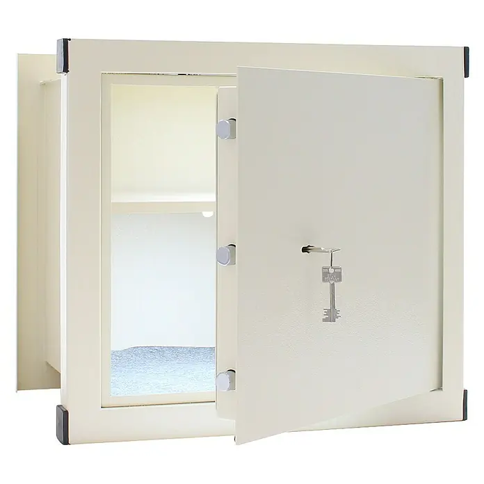 Rottner Wandtresor Hit - L x B x H: 47 x 51,5 x 37,5 cm, Doppelbartschloss