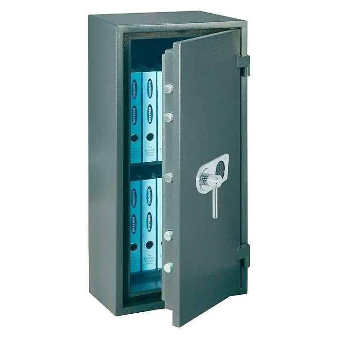 Rottner Brandschutztresor Fire Profi Premium - Elektronisches Zahlenschloss, L x B x H: 45,5 x 54,5 x 95 cm, Anthrazit