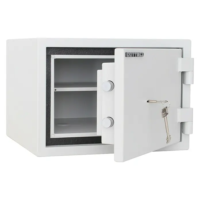Rottner Feuerschutztresor Fire Safe - 45 x 44,5 x 31,5 cm, Doppelbart-Hochsicherheitsschloss