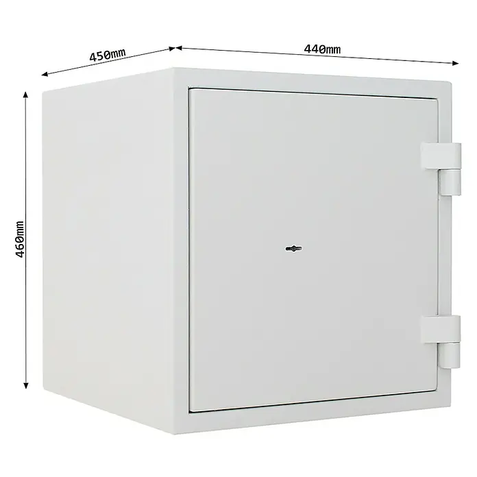 Rottner Feuerschutztresor Fire Safe - 45 x 44 x 46 cm, Doppelbart-Hochsicherheitsschloss
