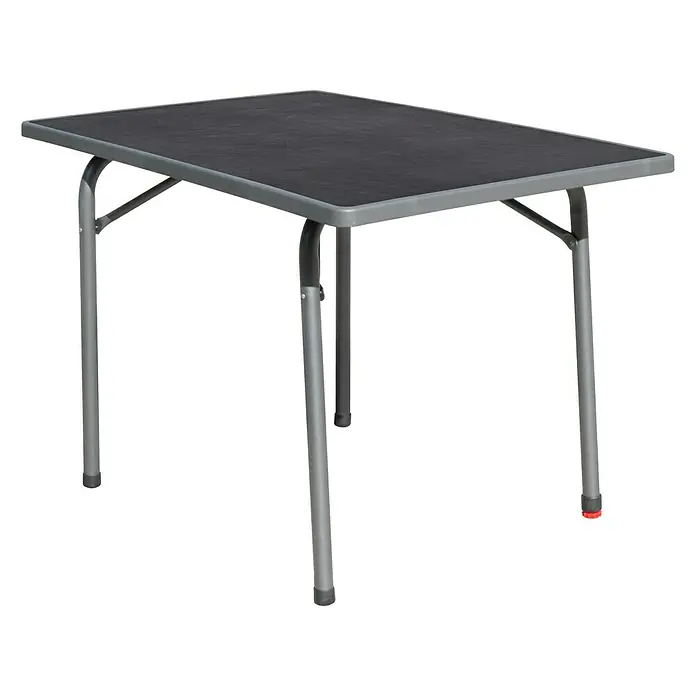 MFG Campingtisch - L x B: 110 x 70 cm, Sevelit, Schiefergrau, Silber, Klappbar