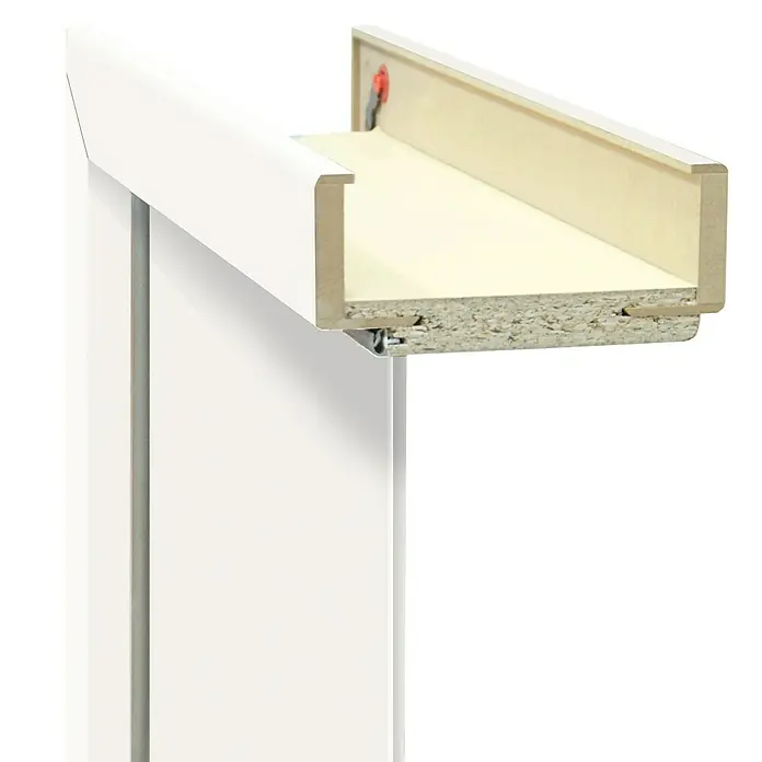 Türzarge Monari - 735 x 1.985 mm, Wandstärke: 75 mm, DIN Anschlag: Rechts, Uni Weiß