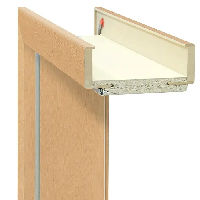 Türzarge - 860 x 1.985 mm, Wandstärke: 95 mm, DIN Anschlag: Rechts, Buche