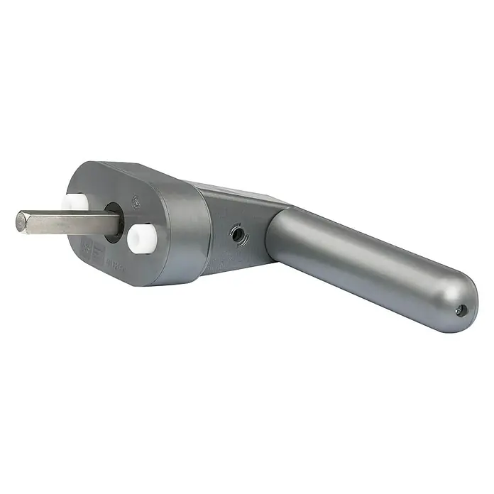 Schellenberg Alarm-Fenstergriff - Vierkantstift: 32 mm, Silber, DIN Anschlag: Links/Rechts