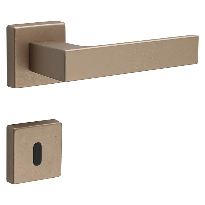 Diamond Doors Zimmertürgarnitur Savannah - Türstärke: 40 mm - 45 mm, Buntbart BB, Sand - Linke Seitenansicht