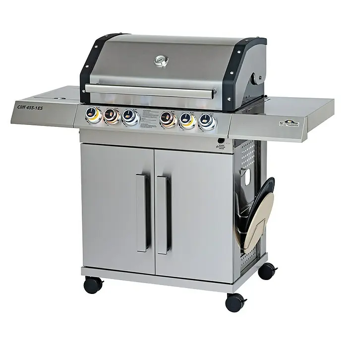 Kingstone KMS Gasgrill Cliff 455-I ES - Anzahl Brenner: 5, Hauptgrillfläche: 70 x 45 cm, 20,2 kW
