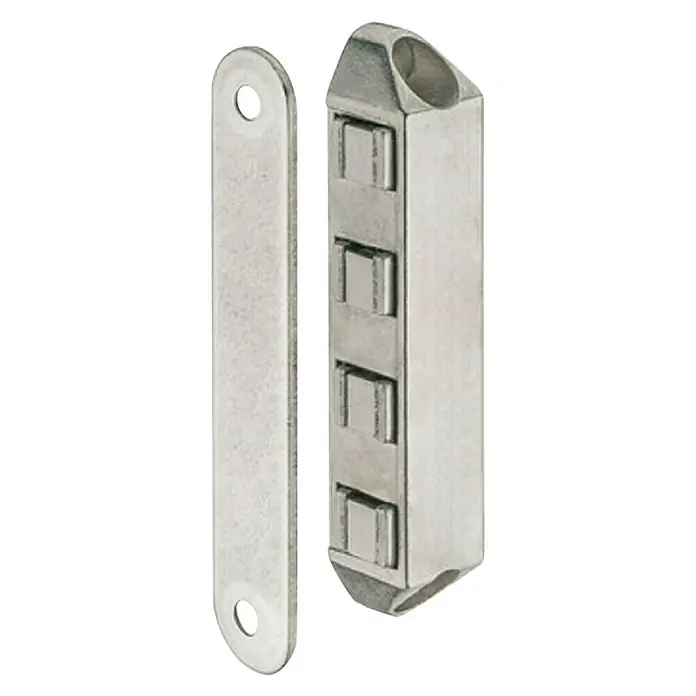 Häfele Magneetsluiting - Hechtsterkte: 8 kg, b x h: 15,6 x 86 mm, Spuitgietzink - Vooraanzicht