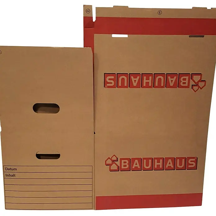 BAUHAUS Caja para archivadores - 2 ud., L x An x Al: 397 x 320 x 288 mm, Cartón corrugado