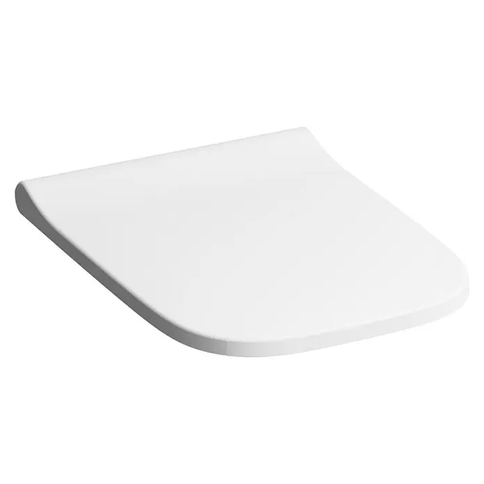 Geberit Smyle WC-Sitz Slim Wrap Over - Mit Absenkautomatik, Duroplast, Weiß - Rechte Seitenansicht
