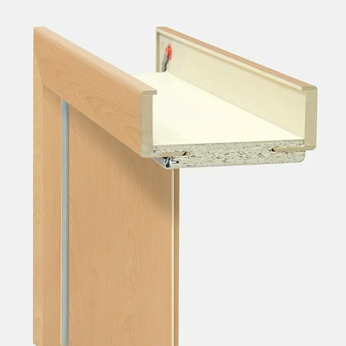 Türzarge - 860 x 1.985 mm, Wandstärke: 120 mm, DIN Anschlag: Links, Buche