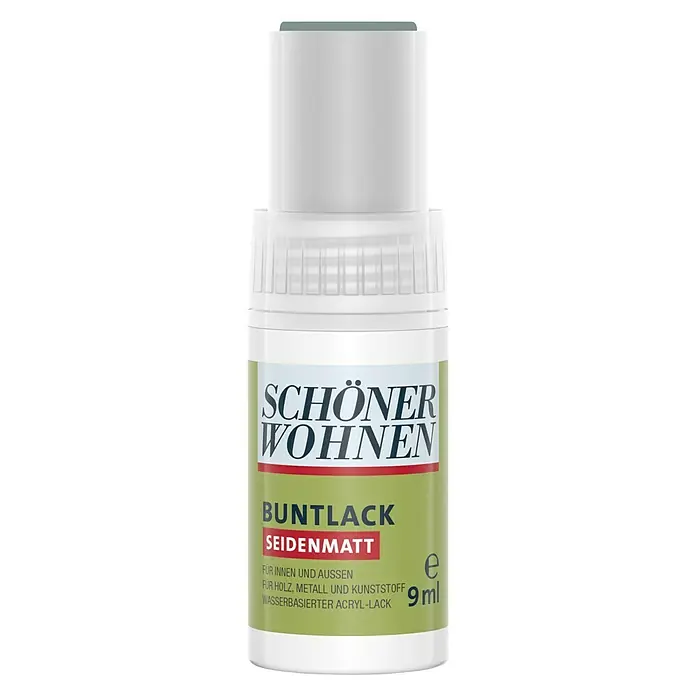 SCHÖNER WOHNEN-Farbe Home Lackstift - Silbergrau, 9 ml, Seidenmatt - Vorderansicht