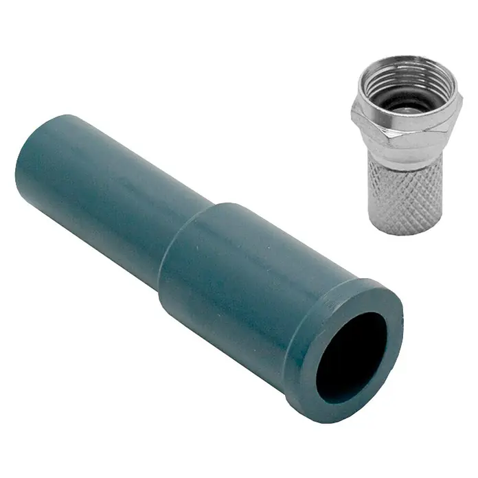 Metronic Conector F + Capuchón protección - 2 uds.