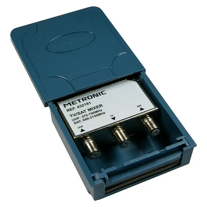 Metronic Acoplador de conector en F SAT/Terrestre - Acoplador F, L x An x Al: 6 x 15 x 28 cm