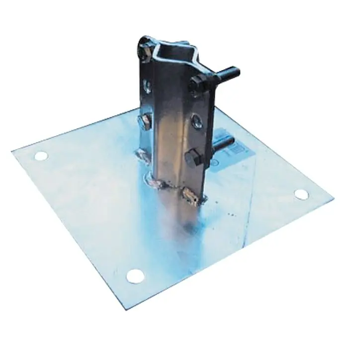 Metronic Base para poste - Metal, Ancho: 20 cm