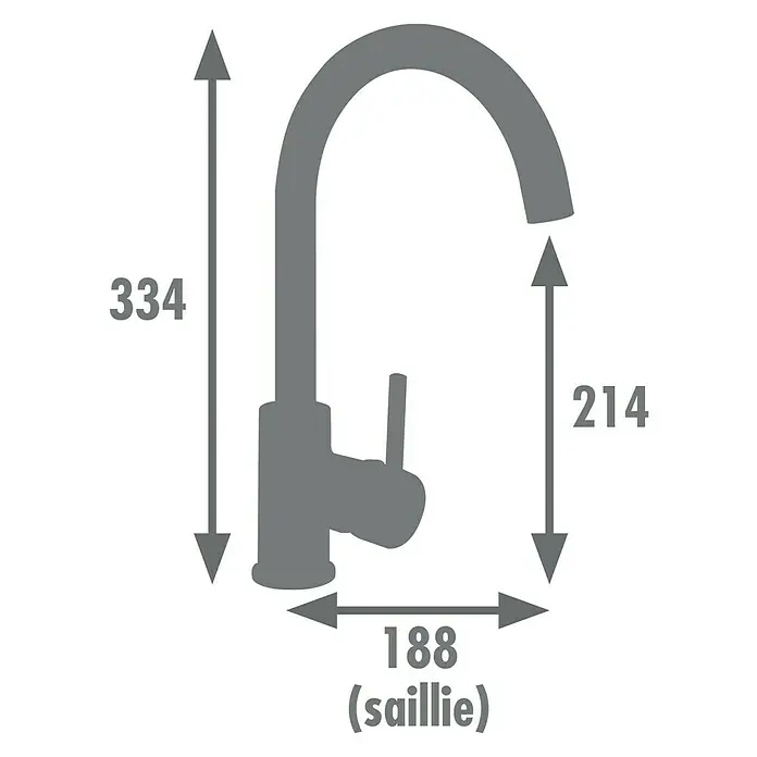 Rousseau Grifo de cocina Ilo - Oro, Cepillado, Permite ahorrar agua