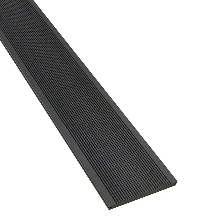 WPC-Terrassendiele Anthrazit - Anthrazit, 300 x 19 x 1,6 cm
