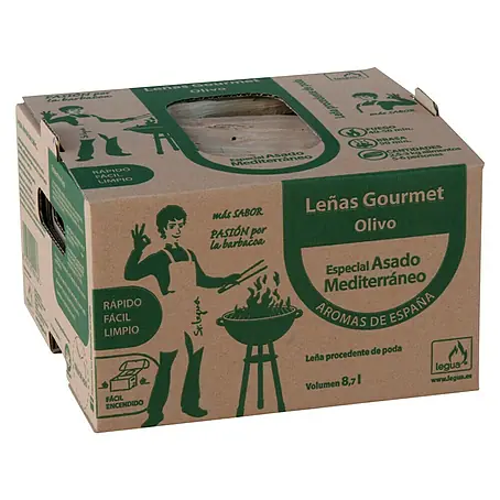 Leña Gourmet asado olivo
