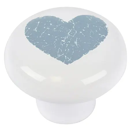 Rei  Set de pomos para muebles Corazón azul