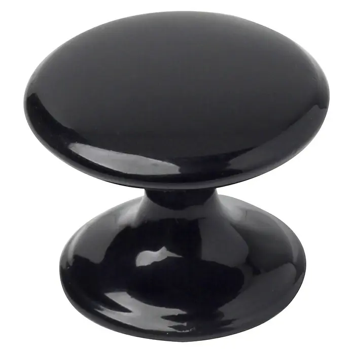 Rei Set de pomos para muebles - 4 pzs., Ø x Al: 3,3 x 2,2 cm, Aluminio
