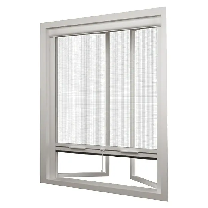 Mosquitera enrollable vertical - An x Al: 125 x 170 cm, Color bastidor: Blanco