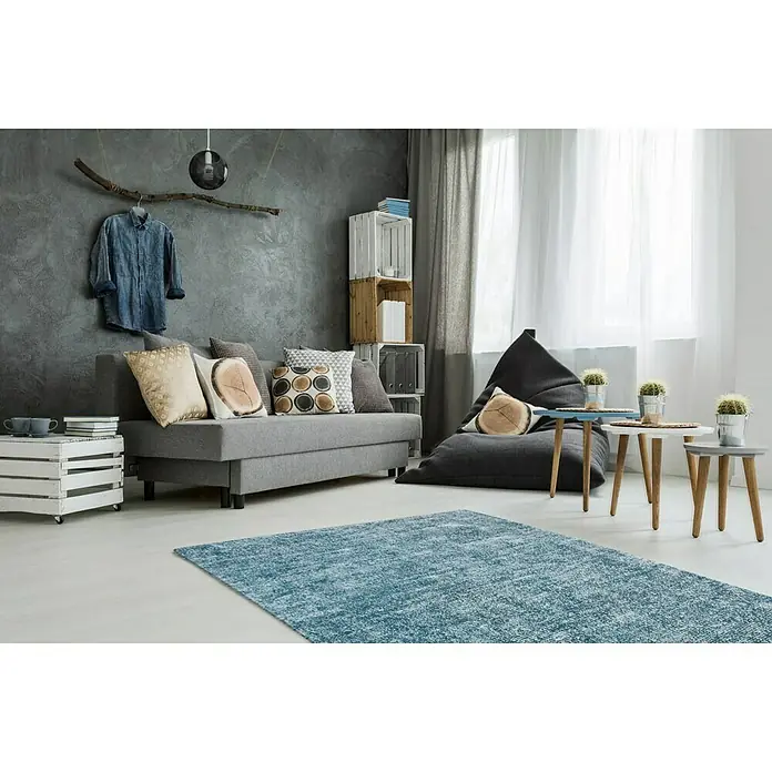 Kayoom Teppich Etna - Petrol, 230 x 160 cm - Stimmungsaufnahme