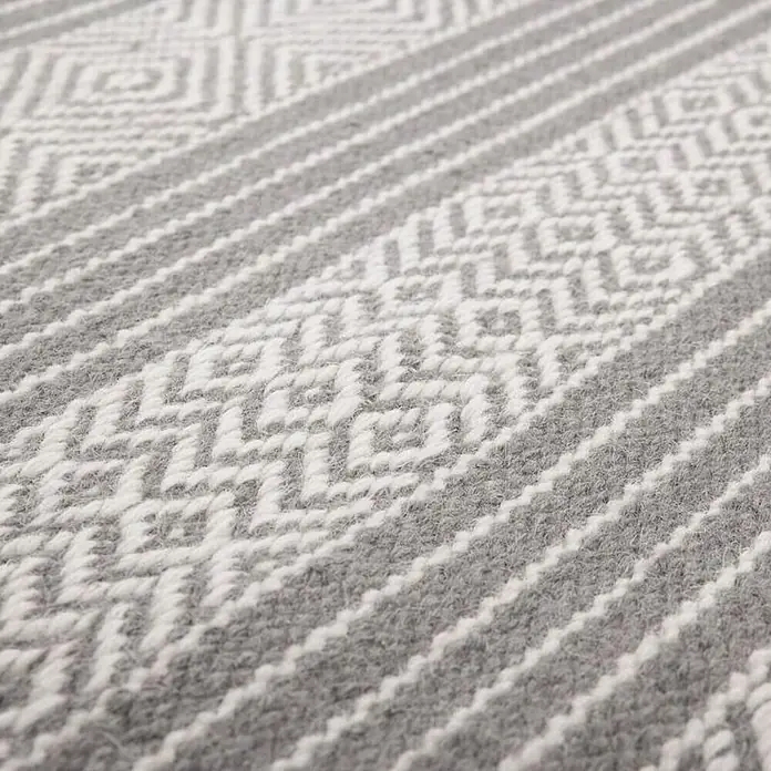 Kayoom Wollteppich Jodhpur 610 - Grau, 170 x 120 cm, 100 % Wolle - Detailaufnahme