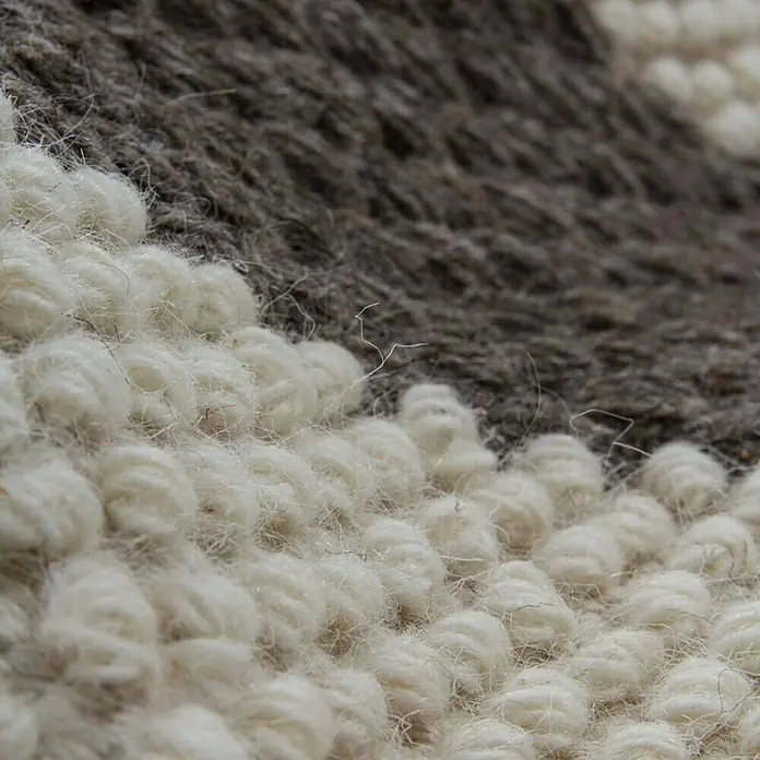 Kayoom Wollteppich Jodhpur 110 - Beige/Braun, 230 x 160 cm, 100 % Wolle - Detailaufnahme