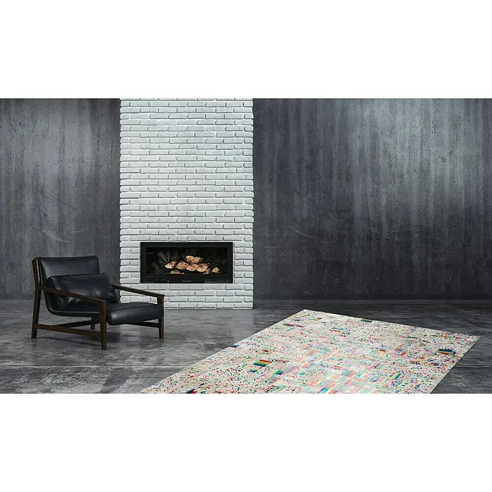 Kayoom Echtlederteppich Rocket - Multi, 170 x 120 cm, 100 % Leder - Stimmungsaufnahme