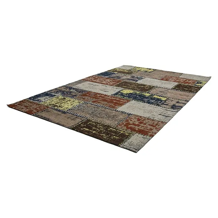Kayoom Flachgewebeteppich Sitar - Multi, 150 x 80 cm, 100 % Polyester - Linke Seitenansicht