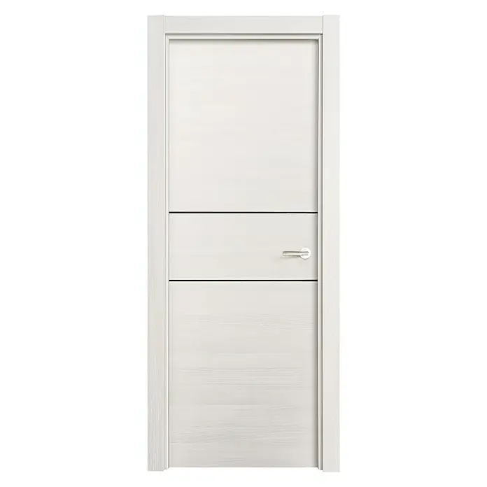 Puerta interior Fresno Eslovenia 200 - 82,5 x 203 cm, Izquierda, Blanco, Macizo