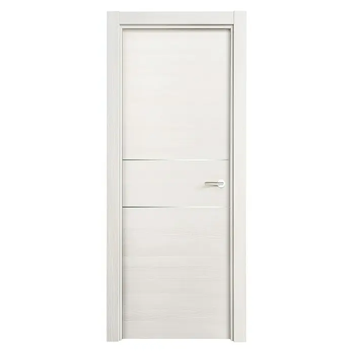 Puerta interior Fresno Eslovenia 200AL - 82,5 x 203 cm, Izquierda, Blanco, Macizo