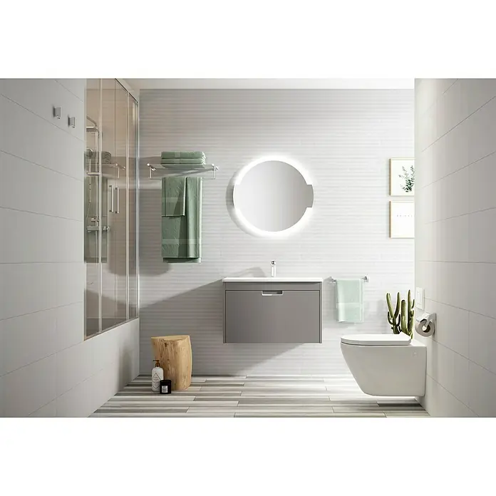 Creabath City Portarrollos de pared - Cromo, Brillante
