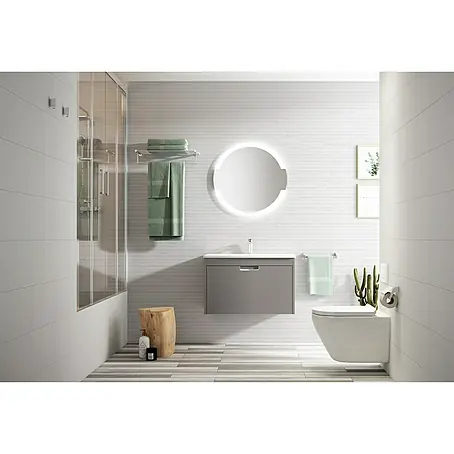 Camargue  Espejo redondo con luz LED Face