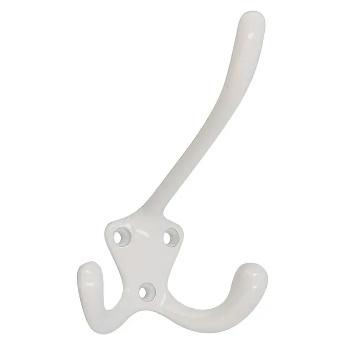 Siro Garderobenhaken - Anzahl Haken: 1 Stk., L x B x H: 7,6 x 10,8 x 8,8 cm, Weiß