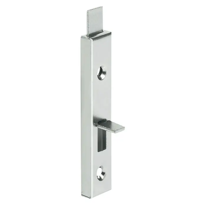Häfele Schuif grendel - l x b x h: 70 x 15 x 6 mm, Vernikkeld - Vooraanzicht