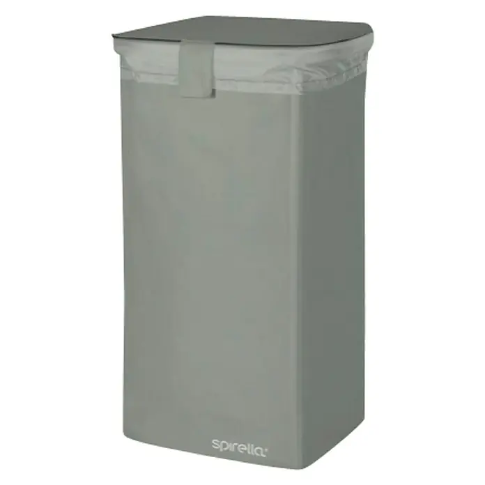 Spirella Cesta para la ropa Classic - 34 x 34 x 72 cm, Gris, Tapa