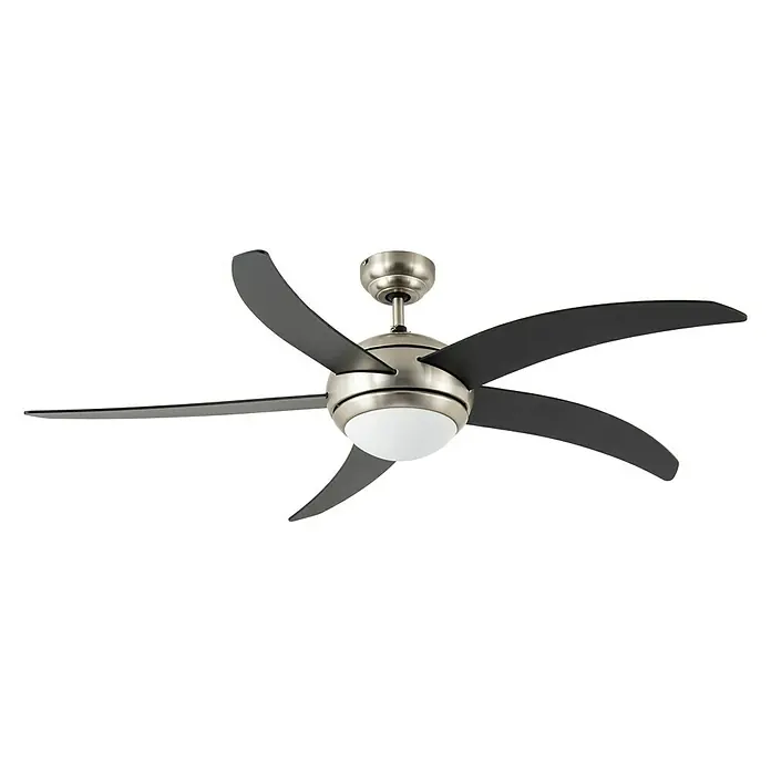 Arte confort Ventilador de techo Tahiti - Diámetro: 132 cm, Negro, 65 W, AC