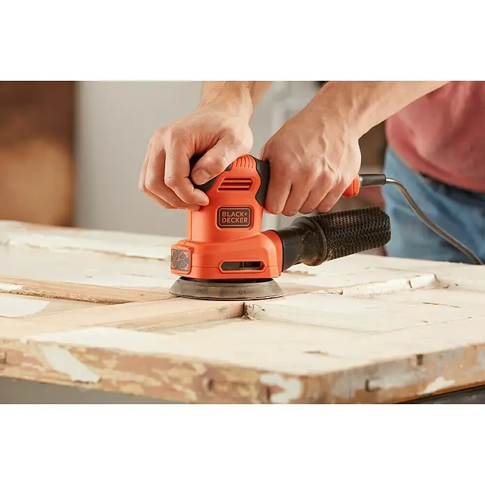 Black+Decker Multilijadora BEW200-QS - 200 W, Diámetro disco de lija: 125 mm